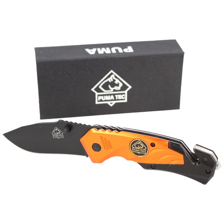 Puma Solingen Rescue Folder Black / Orange Aluminium, Black Coated (333811)