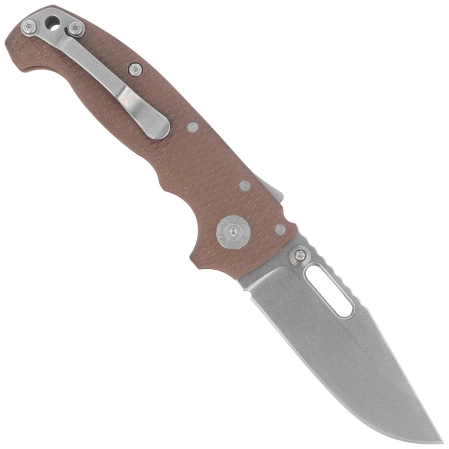 Demko AD20S Clip Point Knife Earth G10, Stonewashed MagnaCut by Andrew Demko (MGAD20S-MAG-EARG10-CP)