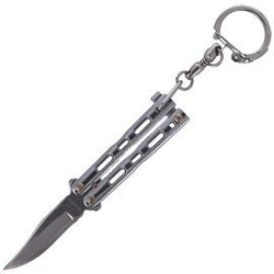 Nóż składany motylek brelok Martinez Albainox Balisong Chrome (02180-C)