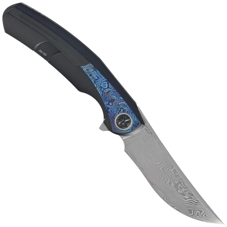 Nóż składany Bestech Sambac Black Titanium/Timascus, Damasteel Mirror Polished by Ostap Hel (BT2402F)