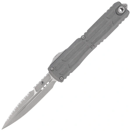 Microtech Ultratech Gen III EX-ZBP Bayonet Signature OTF Knife Natural Clear Aluminum, Apocalyptic M390MK F/S by Tony Marfione (1120EX-12APNCS)