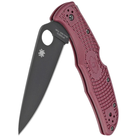 Spyderco Endura 4 Sprint Run Burgundy FRN, TiCN Micro-Melt PD#1 by Sal Glesser (C10BGBKP)