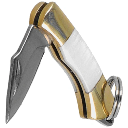 Nóż składany Third Decor Habitat Miniatura New Silver/Abalone, Mirror Polished 420 (N89-3)