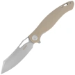 Nóż składany Kubey Drake Tan G10, Beadblasted AUS-10 by Maksim Tkachuk (KU239J)