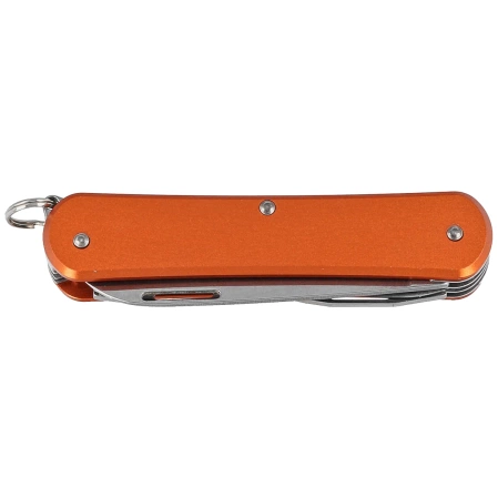 Fox Vulpis F4 Orange Aluminum, Polished N690Co Pocket Knife (FX-VP130-F4 OR)