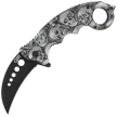 Herbertz CJH Karambit Knife Skulls ABS, Black 420 (ART000137)