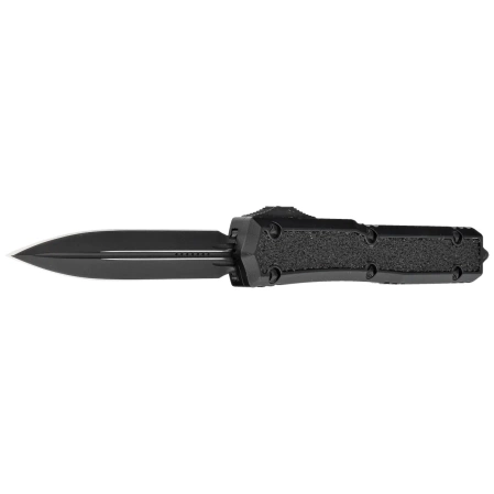 Microtech Makora Signature D/E Black DLC Aluminium/Black Inlays, Black DLC by Tony Marfione (206-1TS)