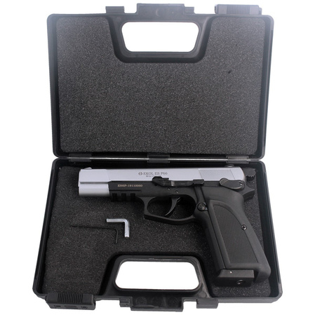 Airgun set 15: Voltran Ekol ES P66 White 4.5 mm Pistol, 1500 BBs, 10 CO₂ cartridges, 100 targets