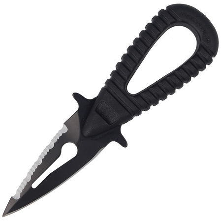 MAC MicroSub Race 2 Diving Knife Black ABS, Black Idroglider W 1.4060