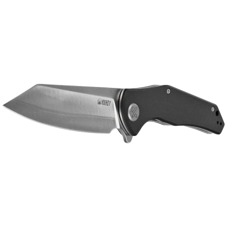 Kubey Flash Knife Black G10, Satin San Mai M2 (KU158O)