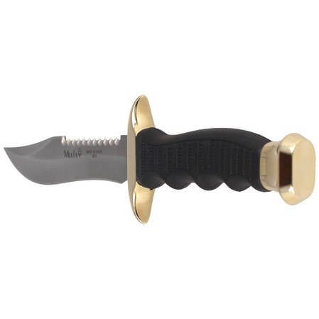 Muela 85-140 Black Rubber Knife, Satin 420H