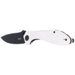 Kubey Ruckus Knife Ivory G10, Dark Stonewashed AUS-10 by Sherif Manganas (KU314D)