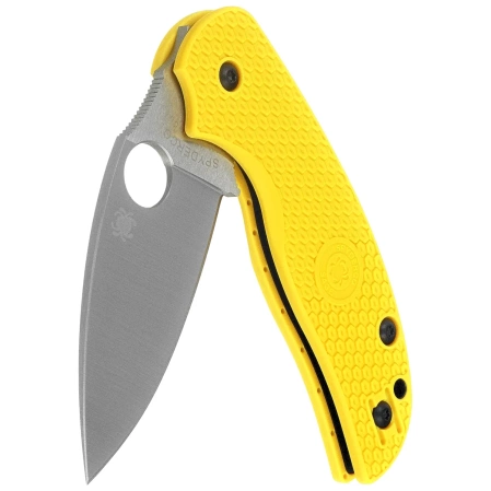 Spyderco Sage 5 Lightweight Salt Knife Yellow FRN, Satin MagnaCut by Sal Glesser (C123PYL)