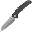 Kubey Flash Knife Black G10, Satin San Mai M2 (KU158O)