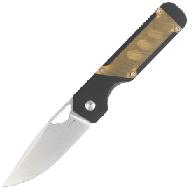 Nóż składany Kizer Militaw Black G10 / Yellow PEI, Satin 154CM by Jonathan Styles (V3634C1)