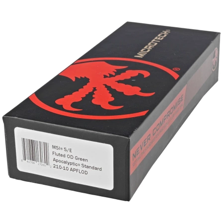 Microtech MSI S/E Fluted OD Green Aluminium, Apocalyptic Stonewashed M390MK by Tony Marfione (210-10APFLOD)