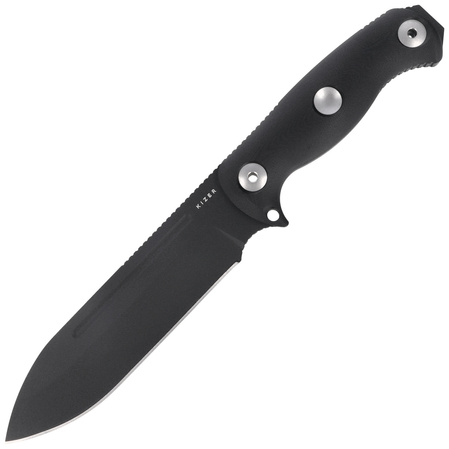 Kizer Drop Bear Fix 7 Knife Black G10, Black 1095 by Azo (1103A2)