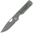 Kizer Mini Militaw Knife Gray Titanium / Jungle Wear Fat Carbon, Dark Stonewashed S45VN by Jonathan Styles (Ki3634SA2)