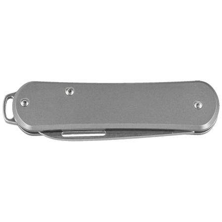 Fox Vulpis Pocket Knife Sandblasted Titanium, Polished M390 (FX-VP108 TI)