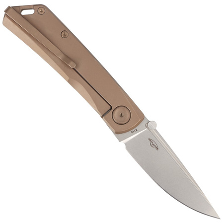 Nóż składany Real Steel LUNA Eco Bronze Steel, Beadblast K110 by Poltergeist Works (7084)