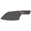 Microtech Santoku 6'' Signature Kitchen Knife Bronze Titanium Bolster / Live Wire Carbon Fiber, Black DLC M390MK (3200B-1DLCLWCFS)