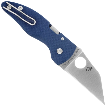Nóż składany Spyderco MicroJimbo Cobalt Blue G10, Satin CPM SPY27 by Michael Janich (C264GPCBL)