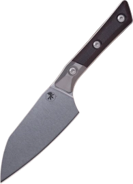 Nóż kuchenny Microtech Santoku 4.2'' Titanium Bolster/Black Cherry G10, Stonewashed M390MK (3300B-10BC)