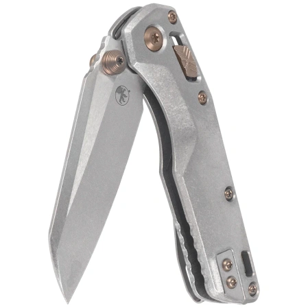 Microtech MSI Ram-Lok Mini S/E Marfione Select Knife Slab Side Titanium, Bronzed HW, Stonewashed M390MK by Tony Marfione (210M-10MS5)