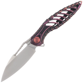 Nóż składany Rike Knife RK-Thor6-M-BP Black / Purple Titanium, Satin M390