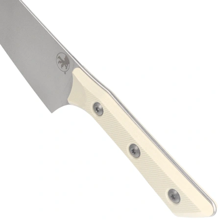 Microtech Chef 8'' Kitchen Knife Ivory G10, Stonewashed M390MK (3000-10IV)