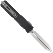 Microtech Ultratech Gen IV Spartan OTF Knife Black Topographic Deep Engraved Aluminium, Stonewashed M390MK by Tony Marfione (12234TP-10)