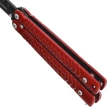 Nóż składany motylek Martinez Albainox Balisong Steel-Bright Red, Bright Black 3Cr13Mov (02226)