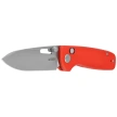 Kubey Bluff Knife Red G10, Sandblasted 14C28N by Garet Caronna (KU248H)