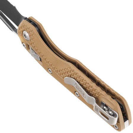 Microtech MSI S/E Knife Dark Earth Tri-Grip Polymer, Black P/S M390MK by Tony Marfione (210T-2PMDE)