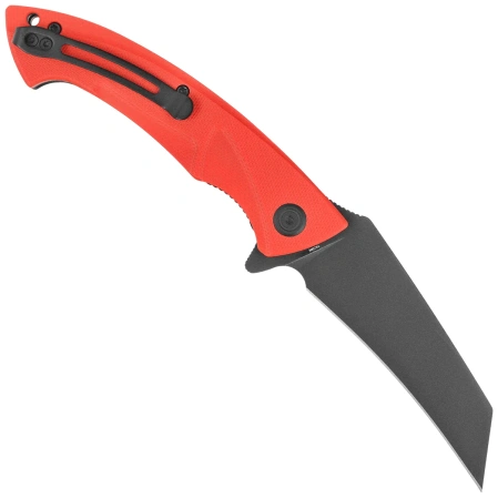 Kubey Anteater Knife Red G10, Blackwashed 14C28N (KU212F)