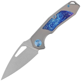 Kubey KB Coeus Knife, Gray Titanium / Timascus, Beadblasted CPM S35VN (KB286A)