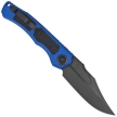 Heretic Wraith V4 Auto Blue Aluminum/3M, Black DLC MagnaCut Automatic Knife by Tony Marfione Jr. (H002-6A-BLU)