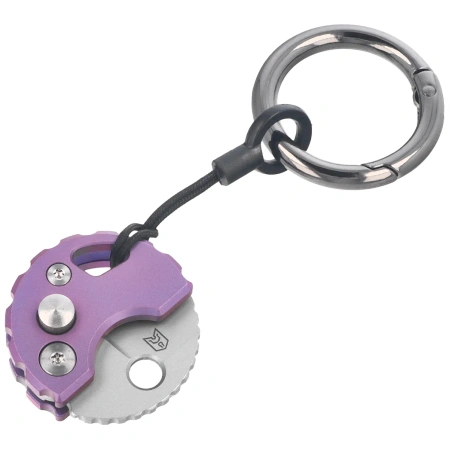 Nóż składany Bestechman Turtle Purple Titanium, Bead Blasted 14C28N (BM20B)