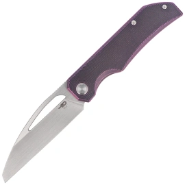 Nóż składany Bestech Taipan Purple/Black Titanium, Hand Rubbed Satin MagnaCut by James Lowe (BT2503H)