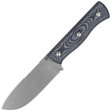 Maserin Woodsman 917/MCN Knife Black Denim Micarta, Stonewashed Nitro X7 by Igor Bortolussi