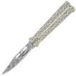 Martinez Albainox Classic Damask Balisong Knife Stainless Steel, Damascus Pattern 3Cr13MoV (02236)