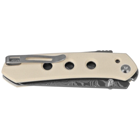 Nóż składany Civivi Vision FG Ivory G10, Damascus by Snecx Tan (C22036-DS1)