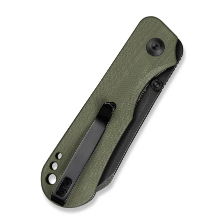 Civivi Crabby Knife OD Green G10, Black Stonewashed 14C28N by Ken Onion Jr. (C24055-1)