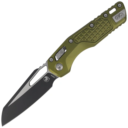 Microtech MSI S/E Knife OD Green Frag Aluminum, Black M390MK by Tony Marfione (210-1FROD)