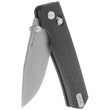 Nóż składany Remette RT-Aurora Black G10, Ceramic Sandblasting 14C28N (AURA-G1)