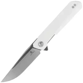 Nóż składany Bestechman Dundee White G10, Grey PVD / Satin D2 by Ostap Hel (BMK01G)