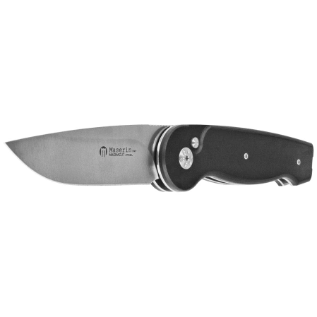 Maserin Summit Knife Black G10, Satin MagnaCut (490/G10N)