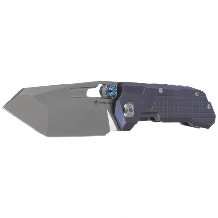 Nóż składany Remette RT-Cool Leopard Grilled Blue Titanium, Pearlescent M390 (RTKS-L)