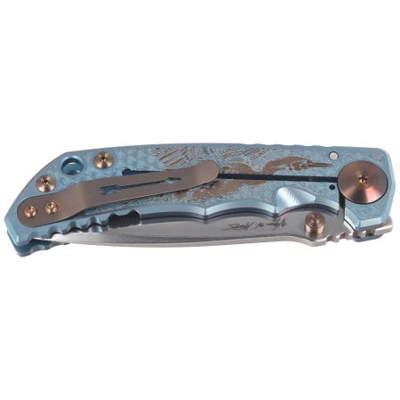 Spartan Blades Harsey Folder ''Sea Raven'' Titanium, Stonewashed MagnaCut by William W. Harsey (SF5SRAV)