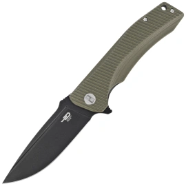 Bestech Mako Green G10, Black Stonewashed K110 Knife (BG27D)